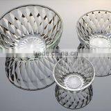 Spray Colored Diamond Round Glass Bowl for Soup Fruit thumbnail-2