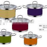 Colorful Stainless Steel Casserole Pot Soup Pot thumbnail-2
