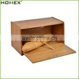 Good Quality 100% Natural Bamboo Bread Box/Bread Keeper/Homex_Factory thumbnail-1