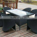 Wicker Coffee Table and Chairs thumbnail-1