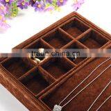 3 Pieces Multifunction Combined Velvet Display Jewelry Box thumbnail-2