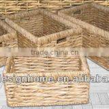 S/4 RECTANGULAR WATER HYACINTH STORAGE thumbnail-1