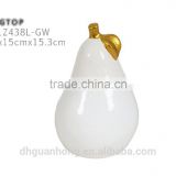 wholesale ceramic pear pot for candy container