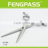 S3-1083 7-1/4" Inch 2CR13 Stainless Steel Blade With Stainless Steel Handle Fengpass Hardware Limited Barber Scissors thumbnail-4