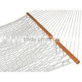Cotton Rope Double Hammock With Spreader Bar thumbnail-1