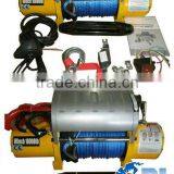 Cable Winch Gear 12v Car Winch Synthetic Rope Winch, Recovery Electric Winch 4x4 thumbnail-1