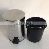 5L Hot Sale Hotel Stainless Steel Garbage Can/dustbin /waste Bin thumbnail-5