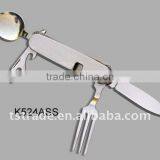 2014 New Multi Tableware/Outdoor Tableware/Multi Knife/Pocket Knife Barbecue Tool Set Stainless Steel Tool K524ASS thumbnail-1