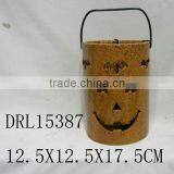 Ceramic Pumpkin Lantern With Handle Festival Holloween Decorations thumbnail-4