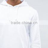 High Quality Custom Logo Pouch Pocket Wiith Hood White Men's 100% Cotton Casual Breathable Plain Design Solid Pullover Hoodies thumbnail-3