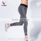 Sublimation Black Grey Color Blank Seamless Cheap Skin Tight Fitness Wear Yoga Pants thumbnail-2