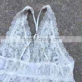 Women Stock Apparel See-through Lace White Prom Sexy Dress thumbnail-6