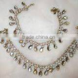 Kundan Anklets Payal Pair thumbnail-1