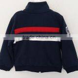 Baby Boys Stripes and Embroidered Navy or White 60% Cotton and 40% Polyester Coat for Autumn thumbnail-2