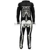 PA0004A Adult Footless Pajamas Adult Onesie With Skeleton Printing thumbnail-3