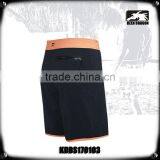 Stripes Printing Surf Board Shorts With Orange Waistband thumbnail-5