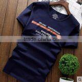 Summer, the New Men's Cultivate One's Morality Short Sleeve T-shirt Printing Round Collar Letters thumbnail-4