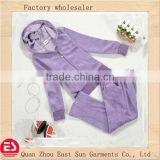 Purple Color Girl Fleece Sportwear Jacket thumbnail-1