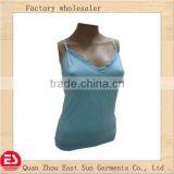Girls Pure Blue Color Cami Tops thumbnail-1