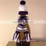 Christmas Decoration Knitted Cap With Wool Pompom Cute Little Knitted Cap thumbnail-2