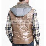 2015 Wholesale Man's Spring Thin Short Down Vest thumbnail-3