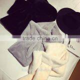 2016 New High Quality Cute Faux Rabbit Fur Collar Ring Pure Colors Faux Rabbit Fur Ladies Scarf Women Winter Warm Circle Scarves thumbnail-1