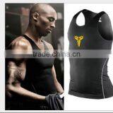 2016 Hot Sale Mens Sports Vest Gym Vest Dry Fit and Slimfit H Vest for Muscle Men With Good Quality thumbnail-1