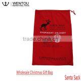 Christmas Santa Gift Bag With Red Drawstring thumbnail-4