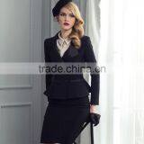 2014 Ladies Two Pieces Long Sleeve Blazer and Skirt Set Women Office Business Suit thumbnail-5