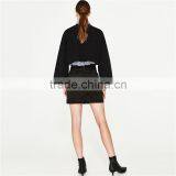 2017 OEM Spring Cool Girls Mini Corduroy Skirt With Adjustable Belt thumbnail-2