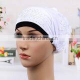 Wholesale-Women's Lady Girls Muslim Arab Decorative Head Wrap Headscarf Cap Islamic Hijab Turban thumbnail-4