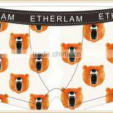 Bear 88% Polyester 12% Cheap Underwear Manufacture Colorful Male Briefs Man Underwear