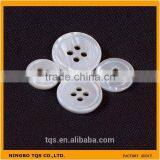 High Quality 4 Holes 18L 16L 14L 4MM/3MM Thickness White MOP Shell Shirt Buttons thumbnail-1