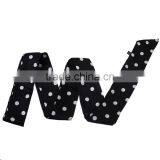 Chiffon Multifunction Skinny Scarf Black White Dot Choker thumbnail-2