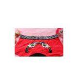 Red Printed Cotton 95% Spandex 5% Eco Friendly Personalised Underwear for Men thumbnail-1