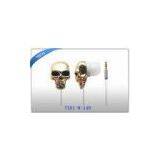 Popular Hot Sell Skull Earphone PVC Cable With MIC Metal Earphone thumbnail-1