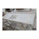 White Solid Surface Worktop Varies Eased Edge Restaurant Used