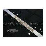 Bridal Gowns Sew on Beaded Crystal Rhinestone Belt , Silver thumbnail-1