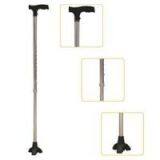 #JL9212L – Height Adjustable Lightweight Anatomical Handle Walking Cane With Comfortable Handgrip & Tripod Tip, Gray thumbnail-1