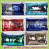 2017 Magic Sequins Mermaid Pillow Cover /Reversible Sequin Fabric Color Changing Pillow thumbnail-1