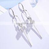 Creative Anti-allergic Inlay Zirconia Earrings Personalized Crystal Earrings thumbnail-3