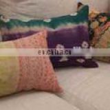 Vintage Kantha Quilted Pillow Cover Cotton Bed Pillow Large Size pillow