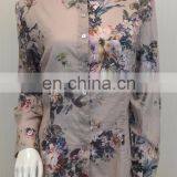 Ladies's Latest Fashion Cotton Digital Printed Slim Casual Wear Shirts thumbnail-1