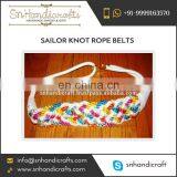 2016 Premium Unique Style Elegant Braided Rope Belt for Women thumbnail-1