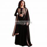 Party Wear Dress Material / Latest Semi Stitched Dubai Style Dresses 2017 / Ocassion Wear Ankle Length Gown(anarkali Dresses) thumbnail-1