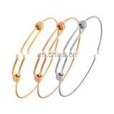 2017 Yiwu Factory Best Selling Products Stainless Steel Adjustable Bangle