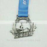 Manufacture Custom Marathon Running Race Finishing Cheerleading Medals,Custom Sport Metal Antique Silver Road Environment Viper thumbnail-1