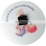 Circular Sublimation Glass Photo Frame With Clock Round Photo Frame Wall Clock thumbnail-3