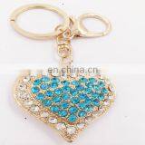 Heart Shaped Crystal Rhinestone Handbag Keyfob Pendant Keychain