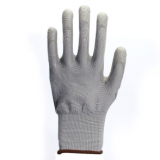 gray shell gray PU coated gloves